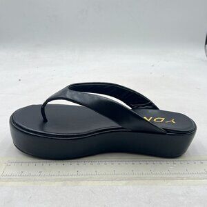 YDN Black Platform Sandals